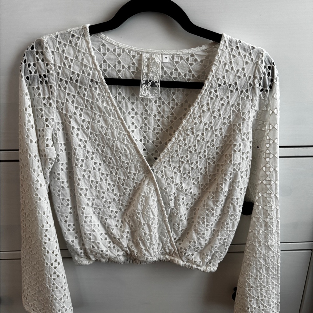 Lacey White Blouse